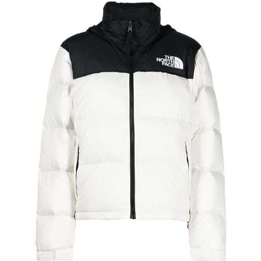 The North Face 1996 retro nuptse logo-print padded jacket - bianco