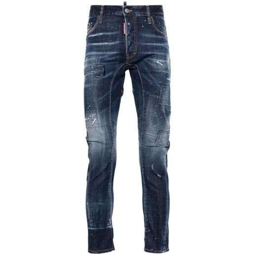 Dsquared2 jeans tidy biker skinny - blu