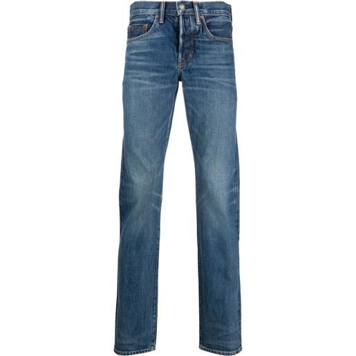 TOM FORD jeans slim a vita bassa - blu