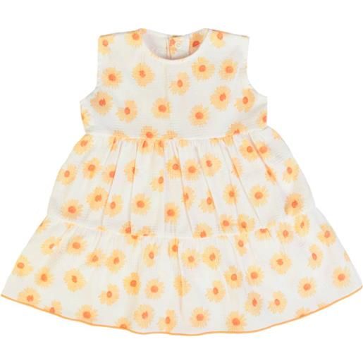 Fs - Baby vestito neonata bambina giro manica cotone - sunflowers