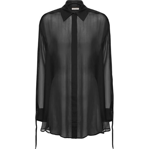 ST.AGNI pinstripe silk shirt