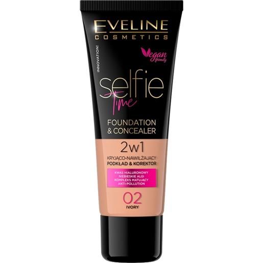 Eveline Make Up eveline selfie time 2w1 primer per il viso 30 ml ivory