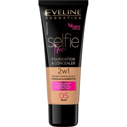 Eveline Make Up eveline selfie time 2w1 primer per il viso 30 ml beige
