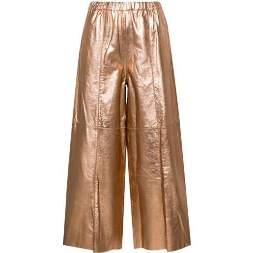 Alysi pantaloni crop - effetto metallizzato