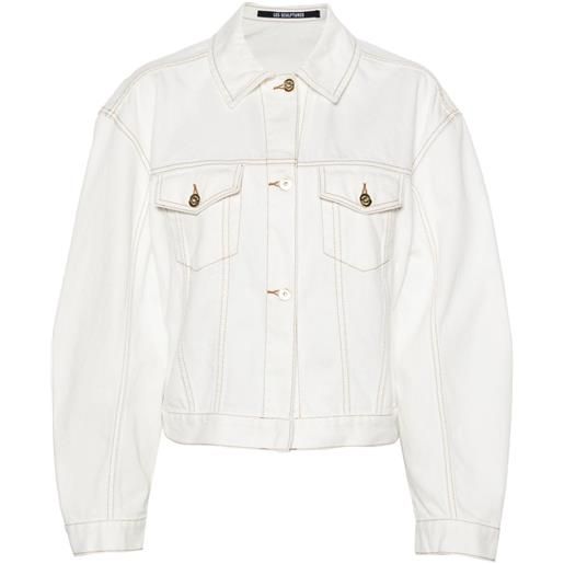 Jacquemus giacca la veste de-nîmes denim - bianco