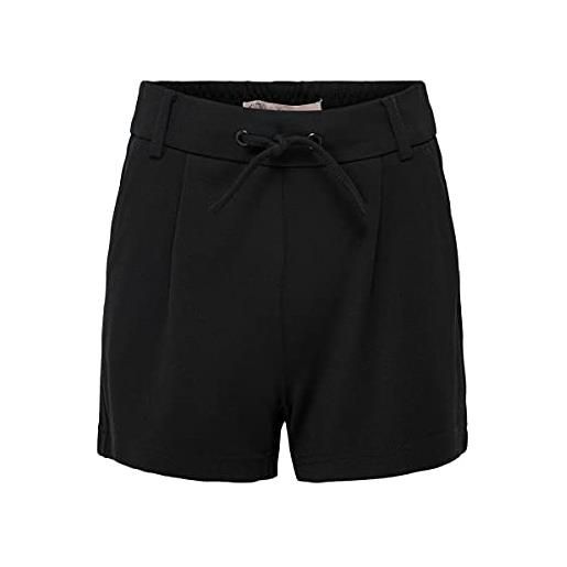 Only kids Only konpoptrash easy shorts noos pantaloncini casual, nero, 140 cm bambina