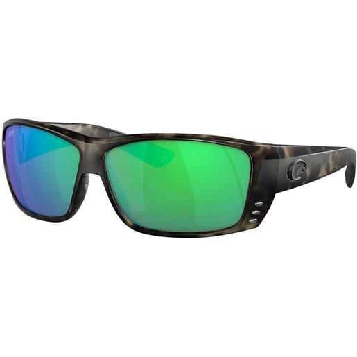 Costa cat cay mirrored polarized sunglasses trasparente green mirror 580g/cat2 donna