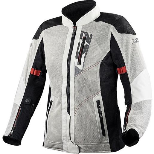 LS2 giacca moto LS2 alba lady jacket light grey black