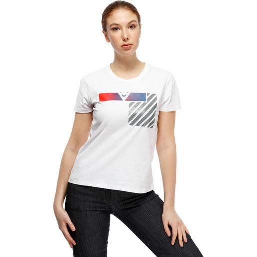 Dainese t-shirt illusion lady white dark-gray red | dainese