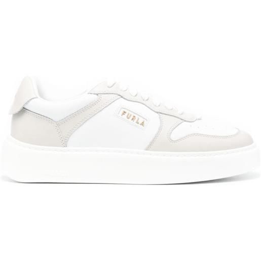 Furla sneakers con logo - bianco