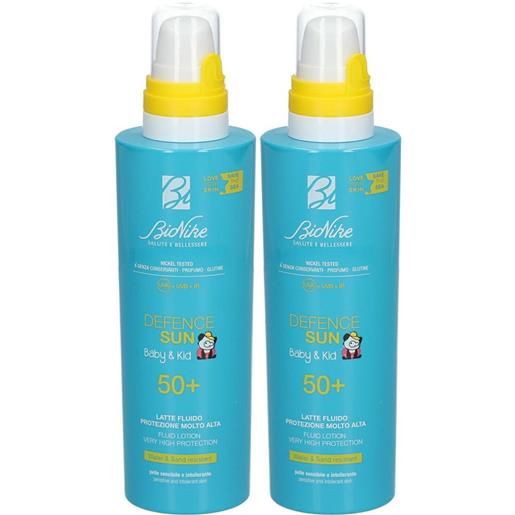 I.c.i.m. (Bionike) Internation bio. Nike defence sun baby & kid 50+ latte set da 2 2x200 ml crema solare