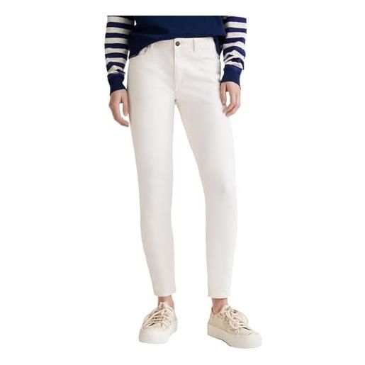 Desigual denim_basic core jeans, bianco, 48 donna