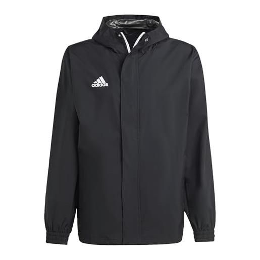 adidas entrada 22 all-weather jacket giacca, nero, xs uomo