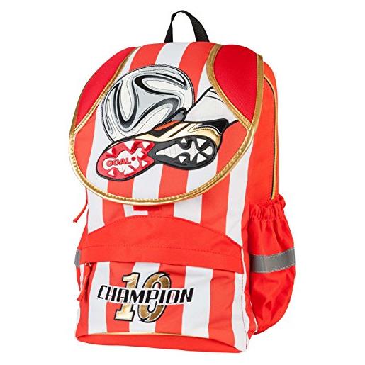 Target Target - 17874 sac à dos st-01 football red lines zainetto per bambini, 40 cm, 22 liters, nero (noir/rouge)