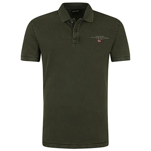 NAPAPIJRI napapjiri elbas ss 4 polo, green depths, s uomo