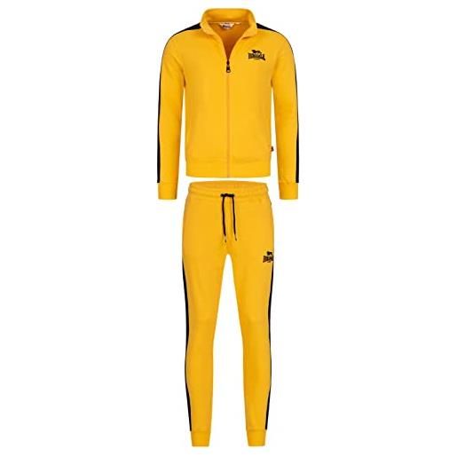 Lonsdale beickerton sweatshirt, giallo/nero, xxl men's
