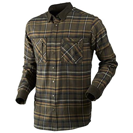 Härkila harkila | pajala shirt | abbigliamento e attrezzatura da caccia professionale | qualità scandinava durevole | willow green check, 4xl