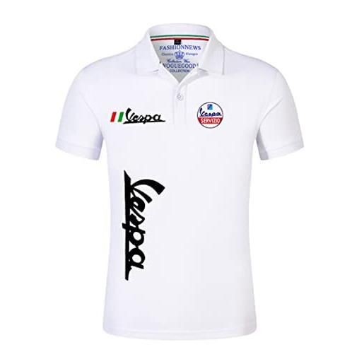 GXEBOPS polo da golf da uomo vespa service t-shirt a maniche corte t-shirt casual polo misurare/b/m