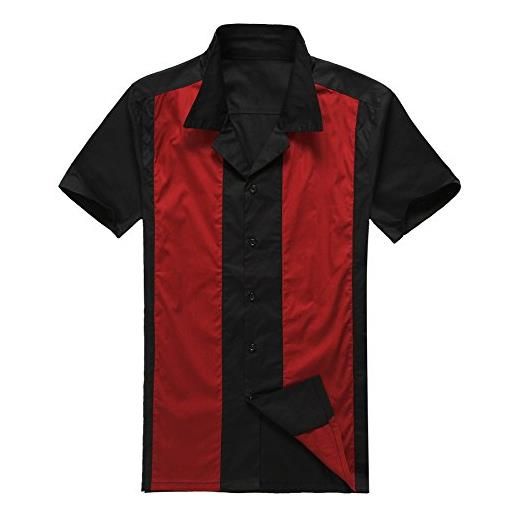Candow Look american style vintage hip hop occidentale cowboy shirts uomo rosso nero partito wear red
