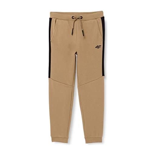 4F JUNIOR boy's trousers jspmd002 trouser, marrone chiaro, 140 cm bambino