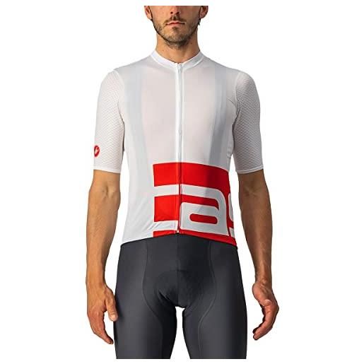 Castelli 4522028-123 downtown jersey maglia lunga white/red xs