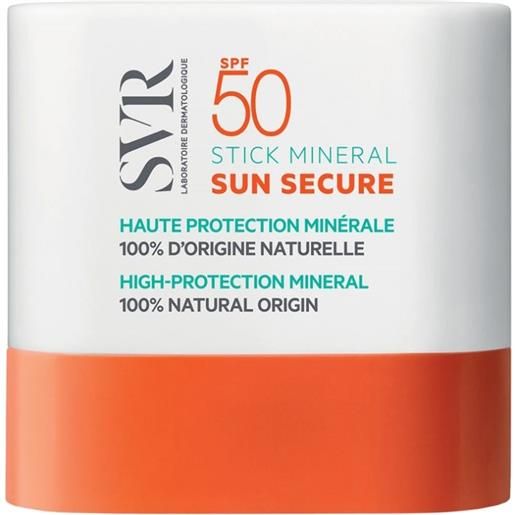 SVR sun secure mineral stick protezione solare viso spf50+ 10 g