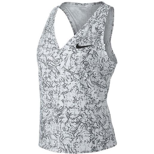 Nike top da tennis da donna Nike court victory tank print w - white/black