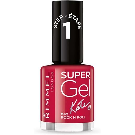 Rimmel super. Gel colore step 1 smalto 042 rock n roll