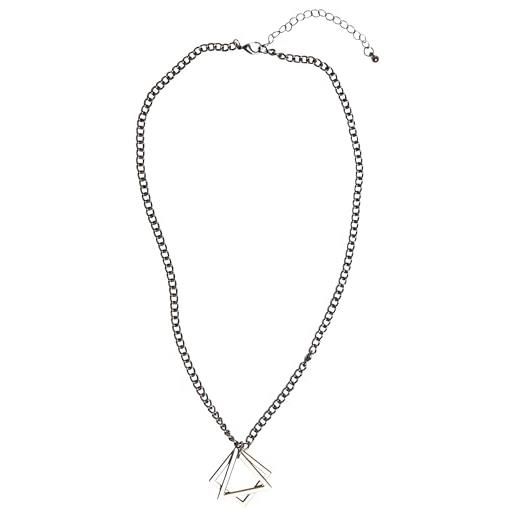 Urban Classics mercury layering necklace, collana, unisex - adulto, grigio (gunmetal), taglia unica