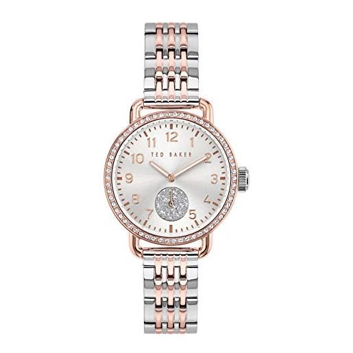 Ted Baker hannahh orologio al quarzo da donna hannahh sub secondo orologio one size two-tone/silver/two-tone