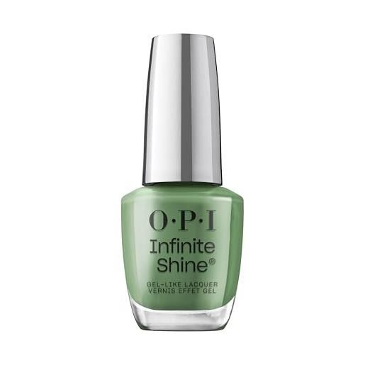 OPI infinite shine, smalto per unghie a lunga durata, happily evergreen after, verde, 15ml