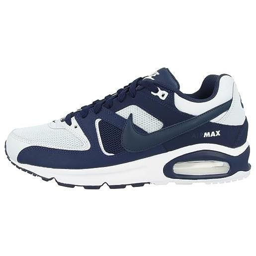Nike air max command, scarpe da ginnastica basse uomo, pure platinum/armory navy/midnight navy 000, 42.5 eu