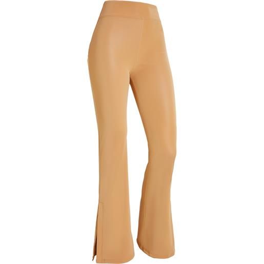 Freddy pantaloni wr. Up® flare vita alta in similpelle wet effect