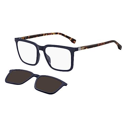 HUGO BOSS boss occhiali da sole hugo 1492/cs blue havana blue/brown folding clip on 55/18/145 uomo