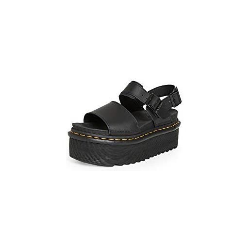 Dr. Martens single strap sandal, sandali donna, black, 36 eu