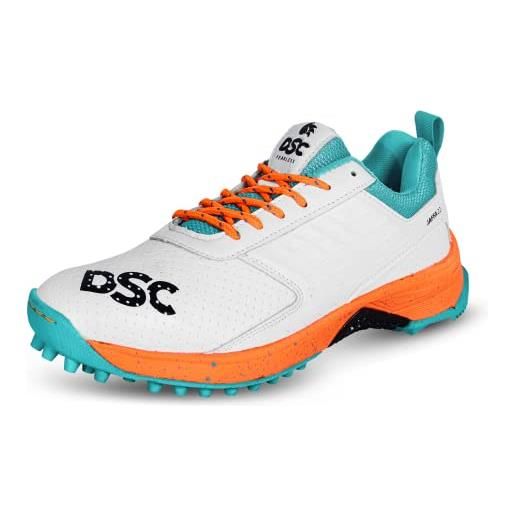 DSC jaffa, cricket shoe uomo, white/orange, 39 eu