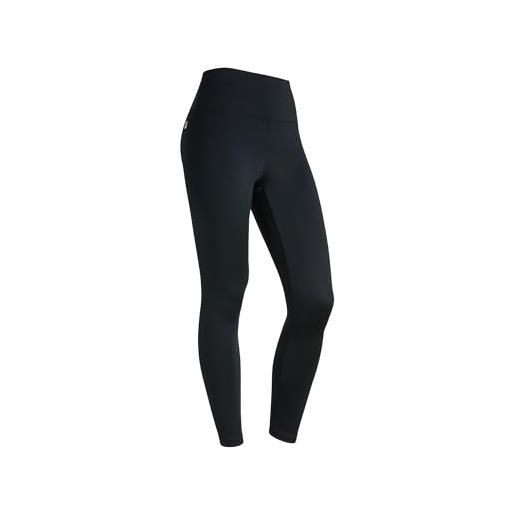 FREDDY - leggings donna fitness 7/8 vita alta in tessuto tecnico, donna, nero, small