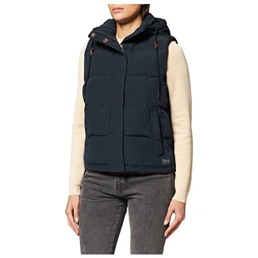 Superdry hooded everest gilet giacca, eclipse navy, s donna