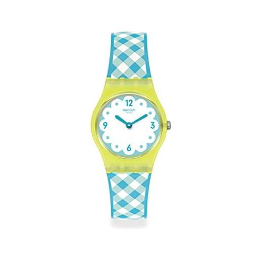Swatch picmika quarzo quadrante bianco orologio da donna lj112