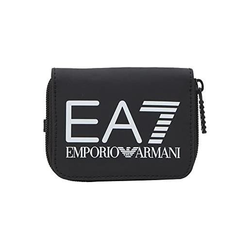 Emporio Armani ea7 train zip around wallet - black/white-one size