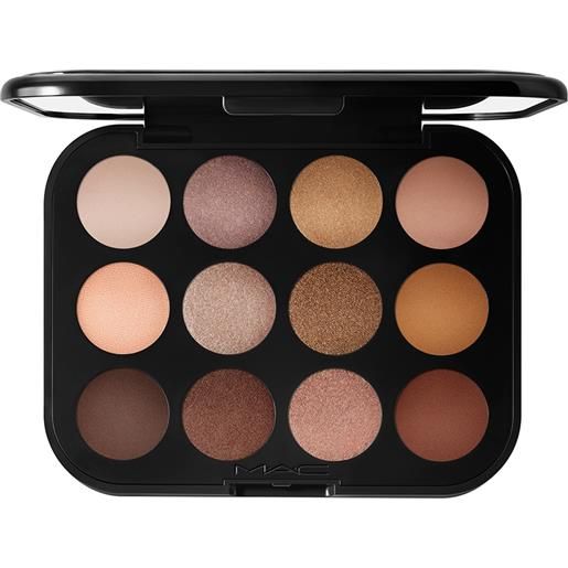 MAC connect in colour eye shadow palette unfiltered nudes 12 colori