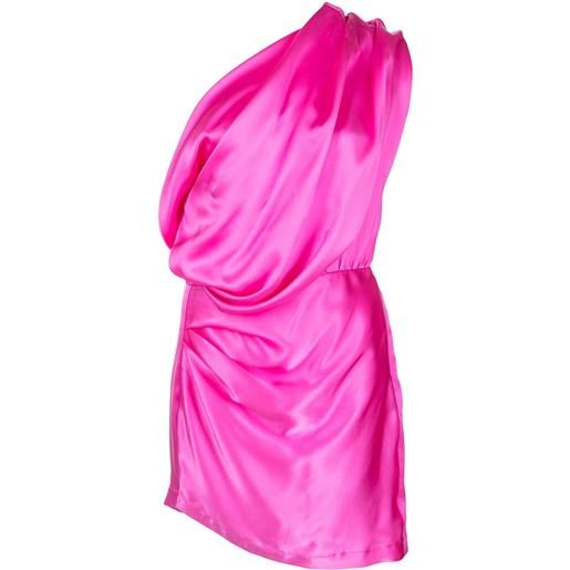 Michelle Mason abito corto asimmetrico - rosa