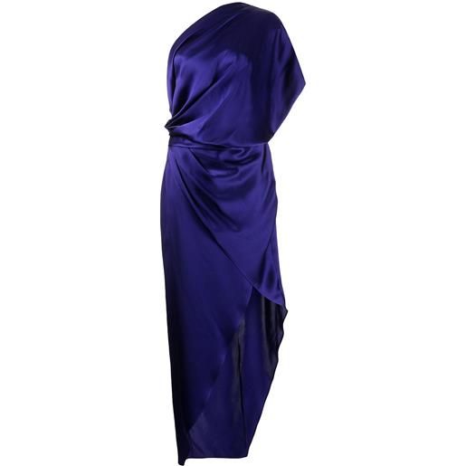 Michelle Mason abito midi drappeggiato - viola