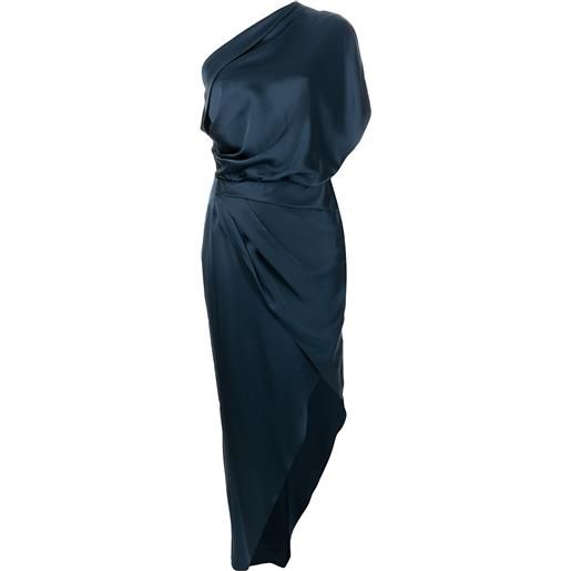 Michelle Mason abito asimmetrico - blu