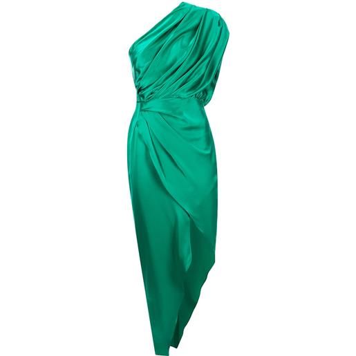 Michelle Mason abito asimmetrico - verde