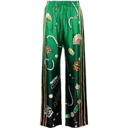 Casablanca pantaloni la boite a bijoux - verde
