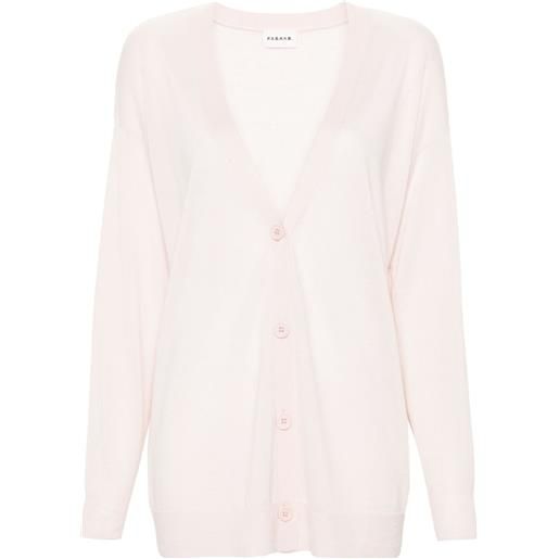 P.A.R.O.S.H. cardigan con spalle scese linfa - rosa
