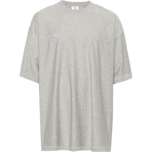 VETEMENTS t-shirt inside-out - grigio