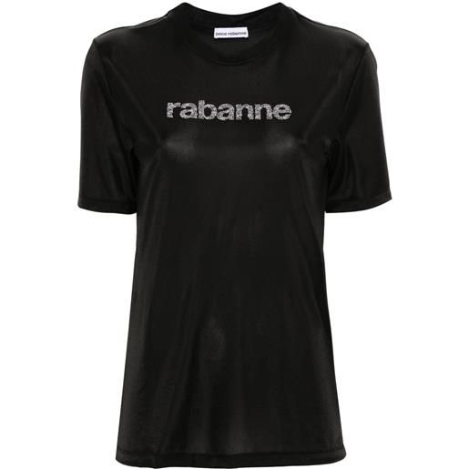 Rabanne t-shirt con decorazione - nero