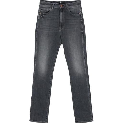 3x1 jeans a vita media maddie - grigio
